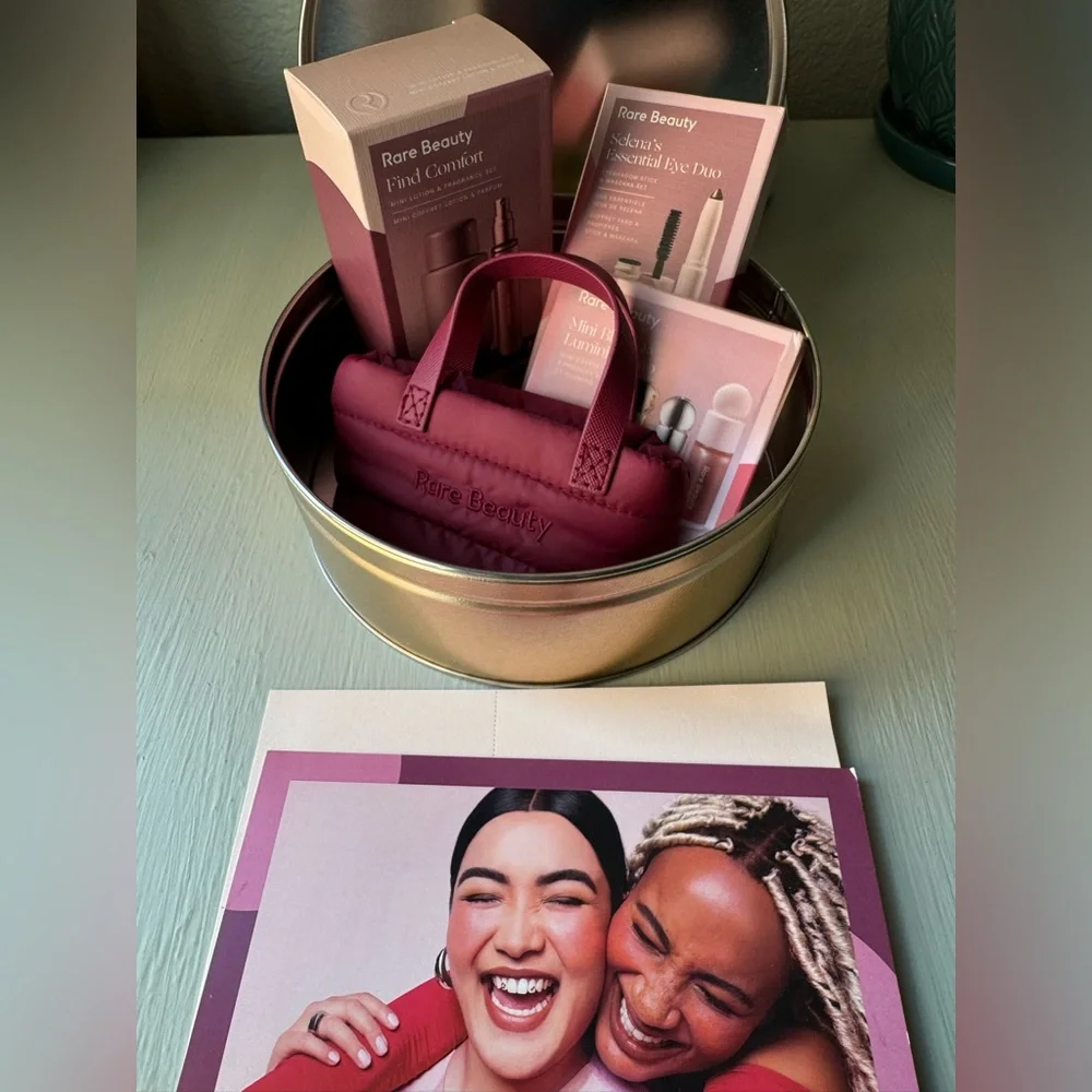 NWT Rare Beauty By Selena Gomez Collectors Holiday Tin Limited Edition Sets